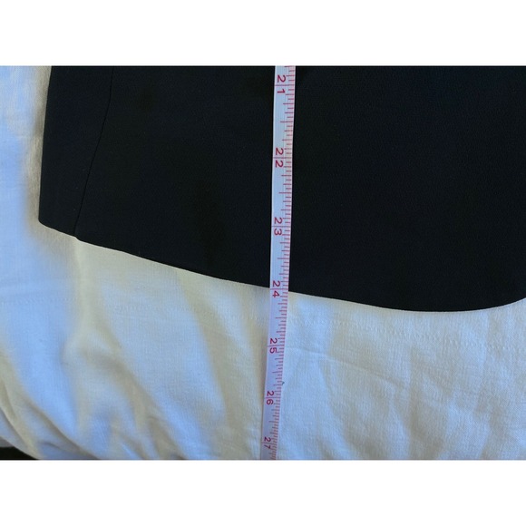 Theory Lindrayia Admiral Crepe Blazer Women 8 Deep Navy 3/4 Open Front Office - Picture 14 of 15